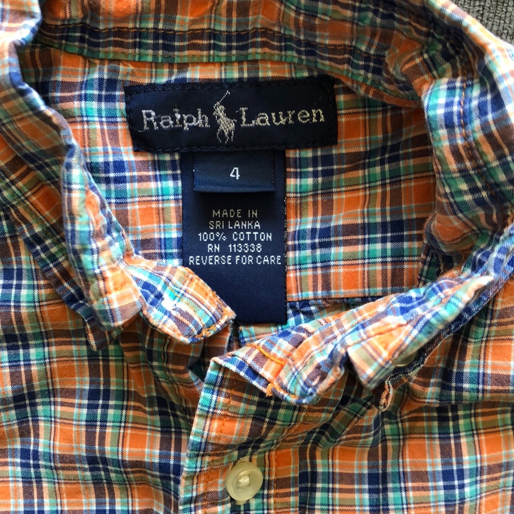 Boys Ralph Lauren button up shirt